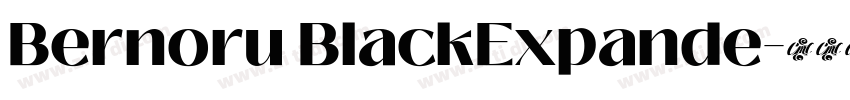 Bernoru BlackExpande字体转换